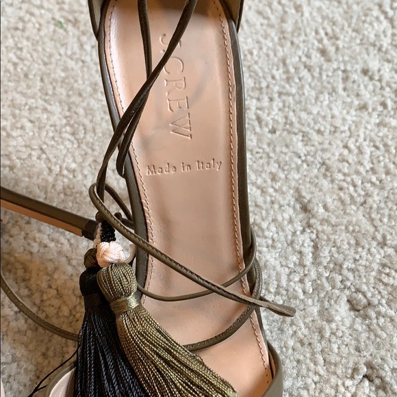 J.Crew Leather tassel heels - Picture 3 of 7